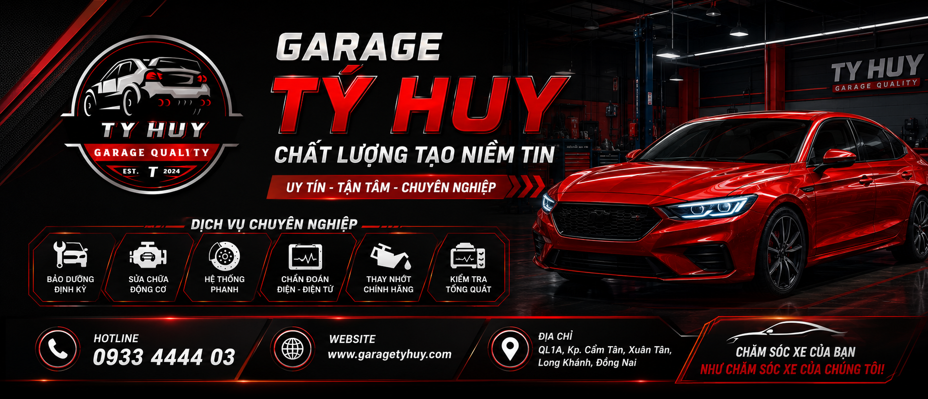 gara ô tô uy tín tại Đồng Nai